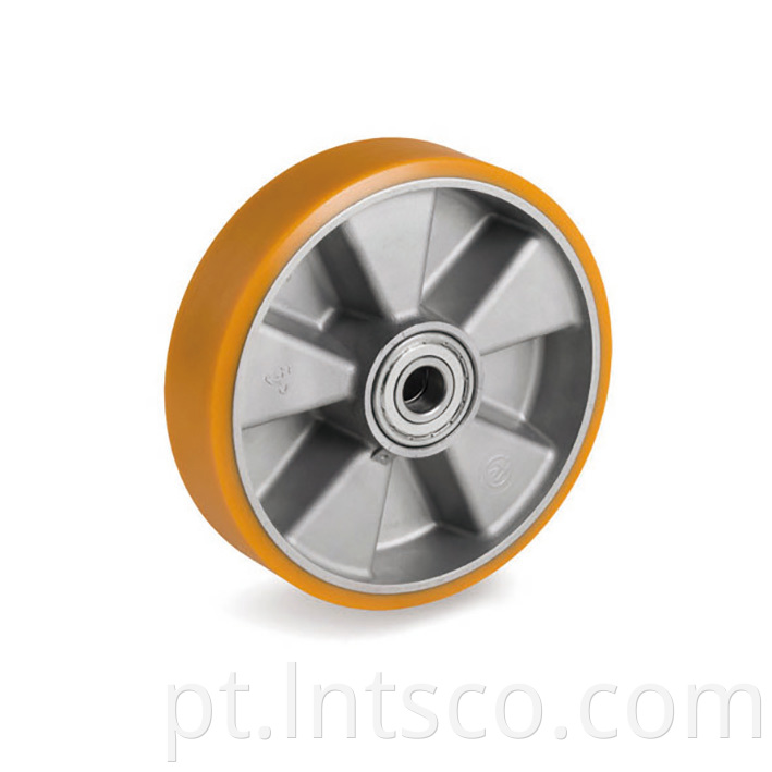 Heavy Duty PU on Aluminum Single Wheels